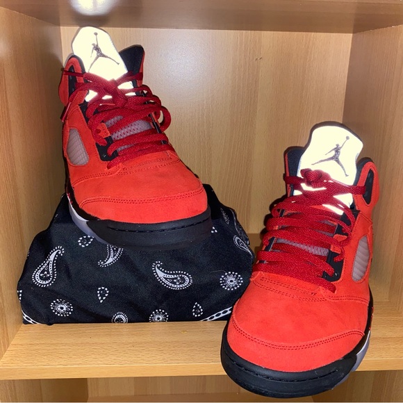 Men’s Size 9.5 Air Jordan 5 “ Raging Bull Red “ Retros For Sale NWB! - Picture 5 of 9